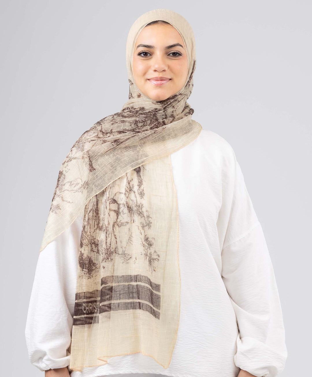 Classic Luxury Crushed Scarf