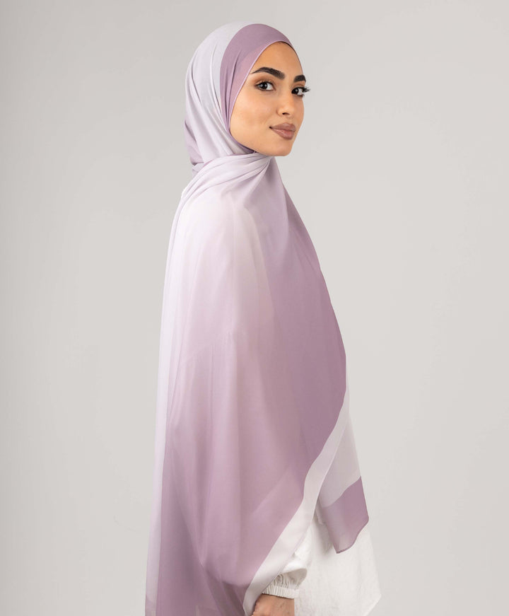 Flow Gradient Chiffon Scarf