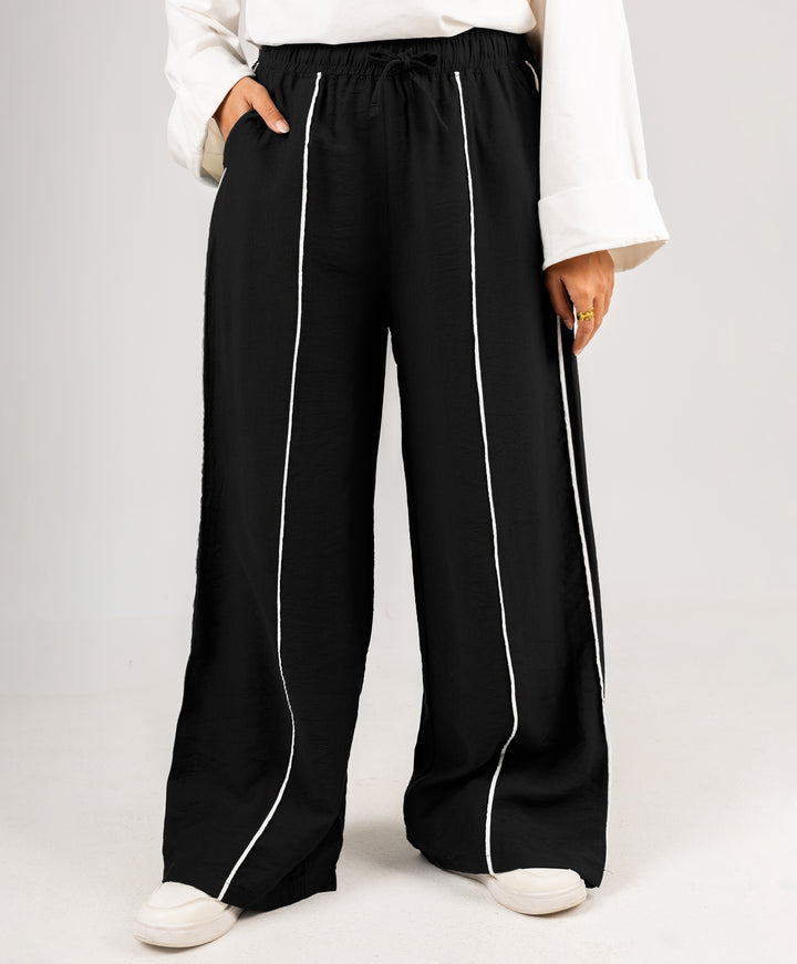 Piping Linen Pants