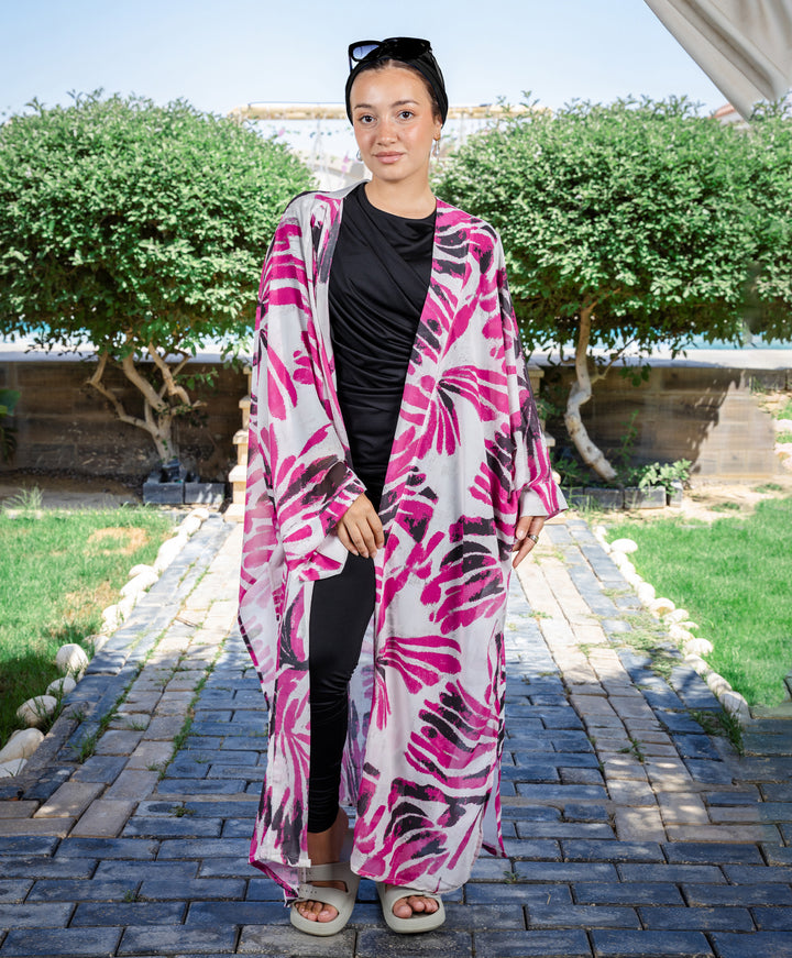 Printed Chiffon Kimono