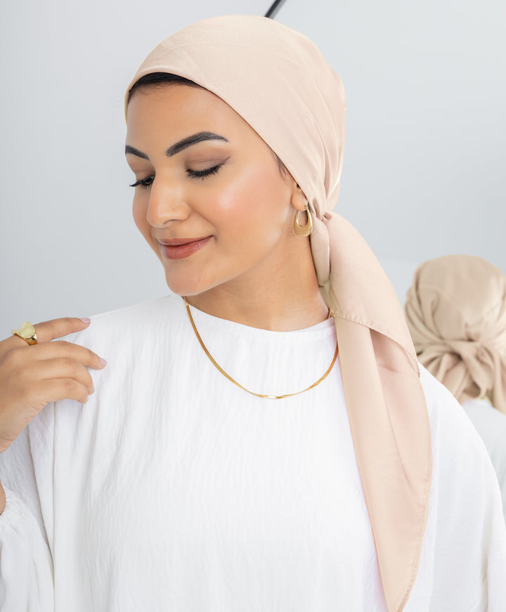 Plain Silk Square Scarf
