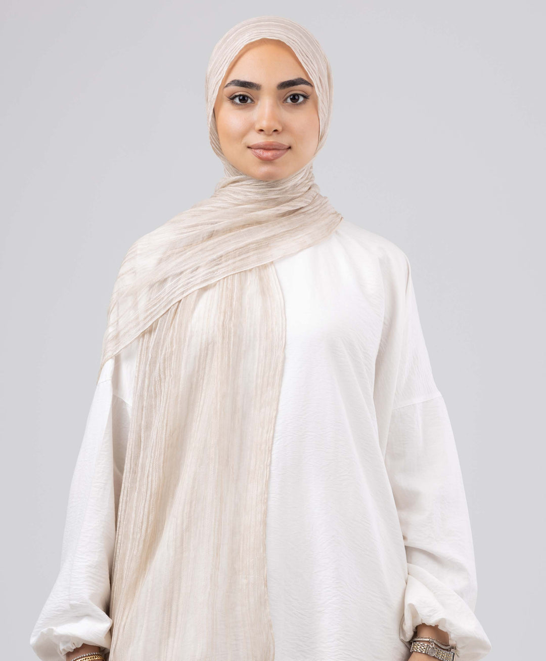 Gloss Silk Stripes Scarf