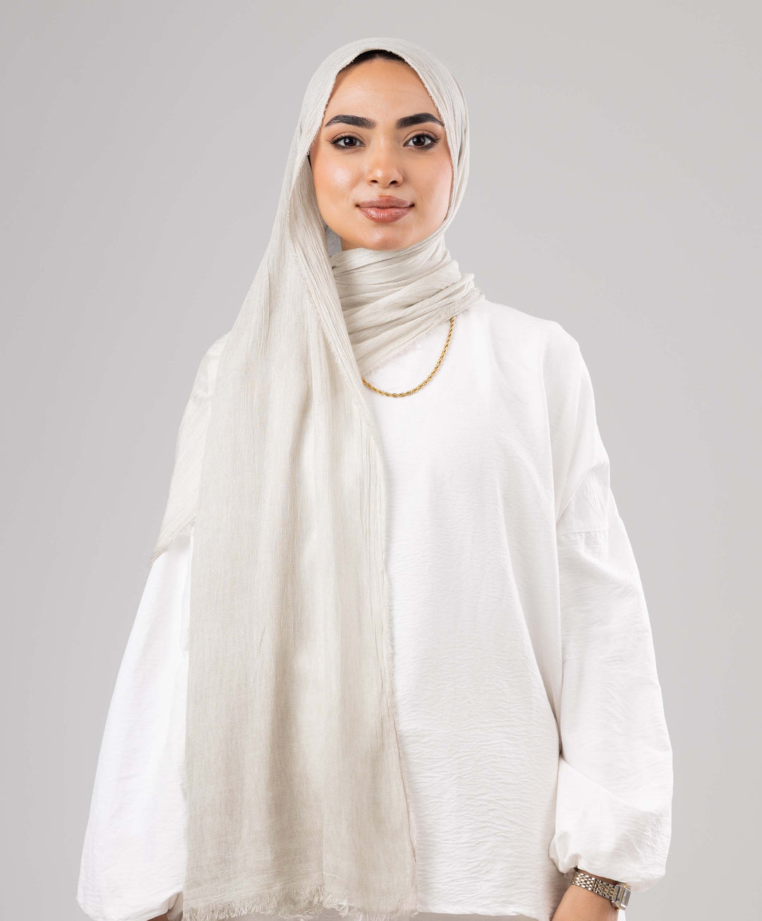Gloomy Linen Marble Scarf