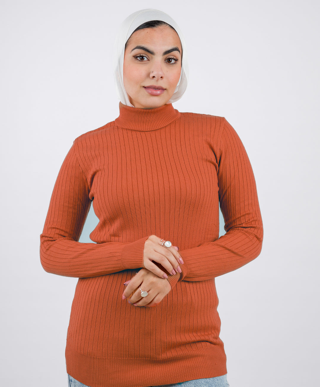 Wide Short Ribbed Pullover