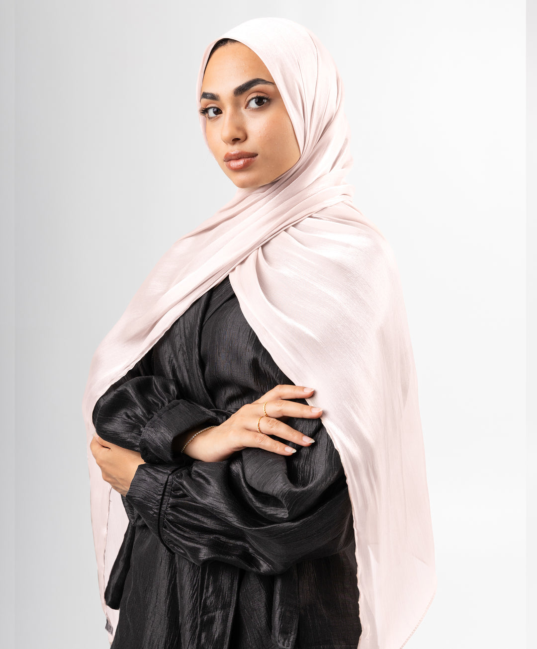 Organza Crinkle Satin Scarf