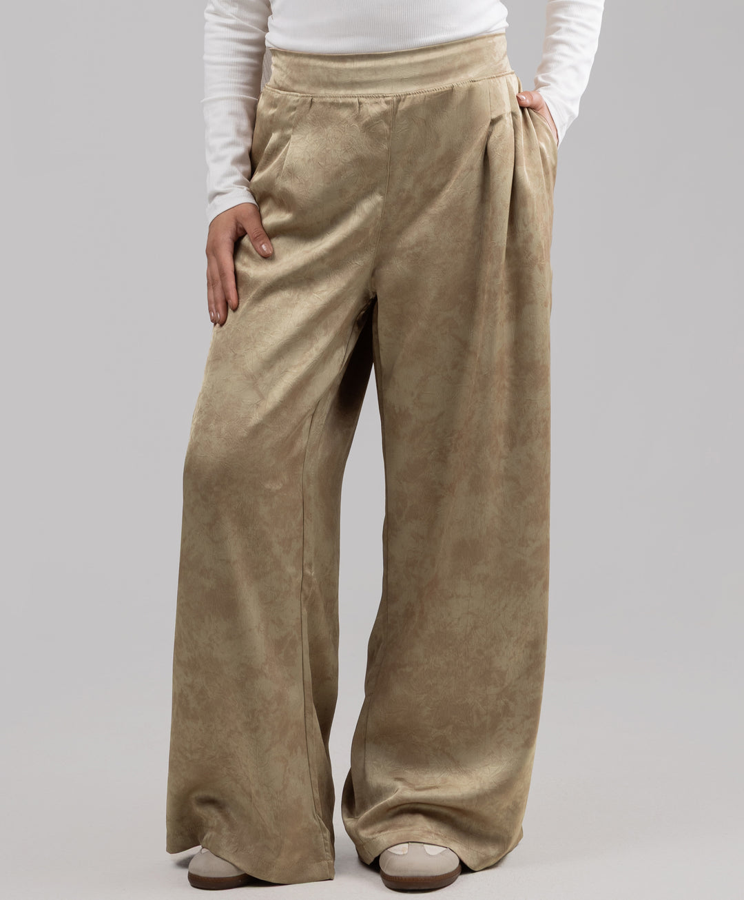 Glossy Satin Pants