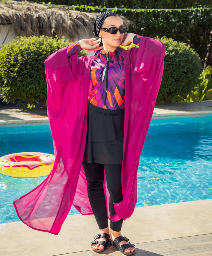 Plain Chiffon Kimono