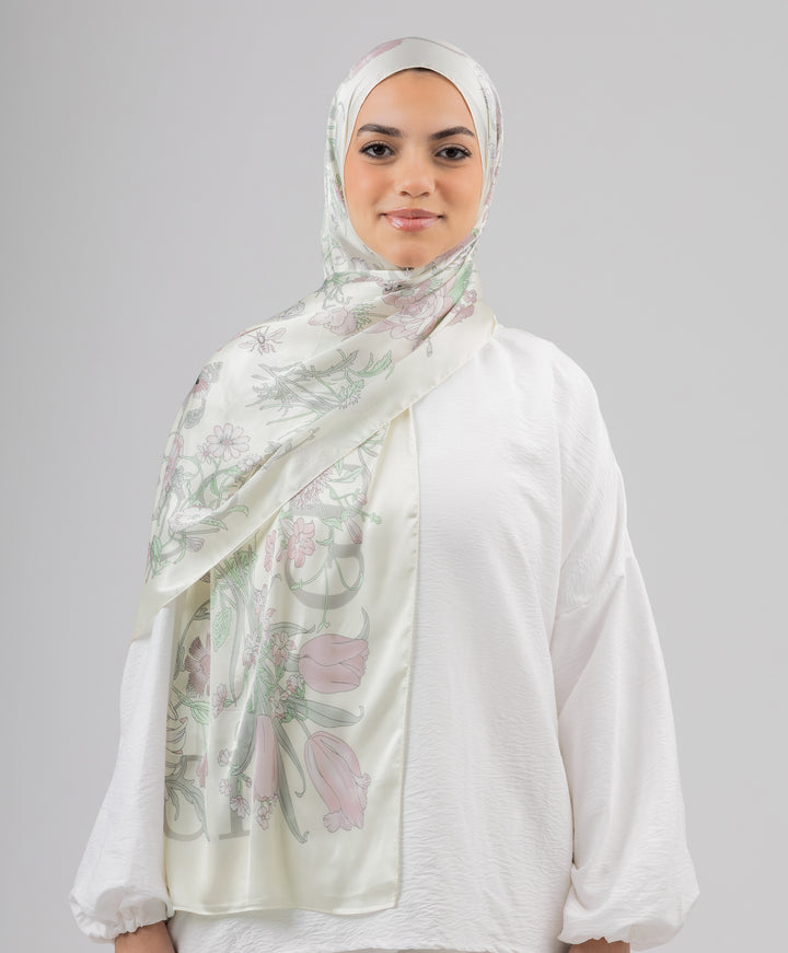 Floral Silk Scarf