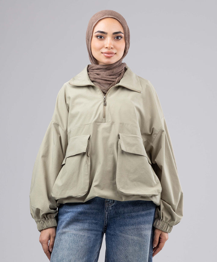 Half Zip Sweatshirt