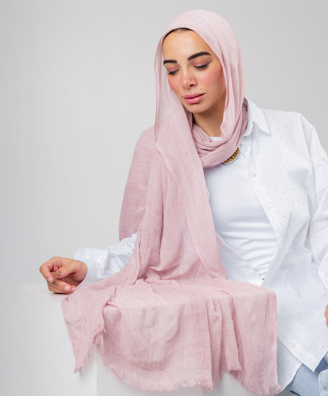 Marble Linen Scarf