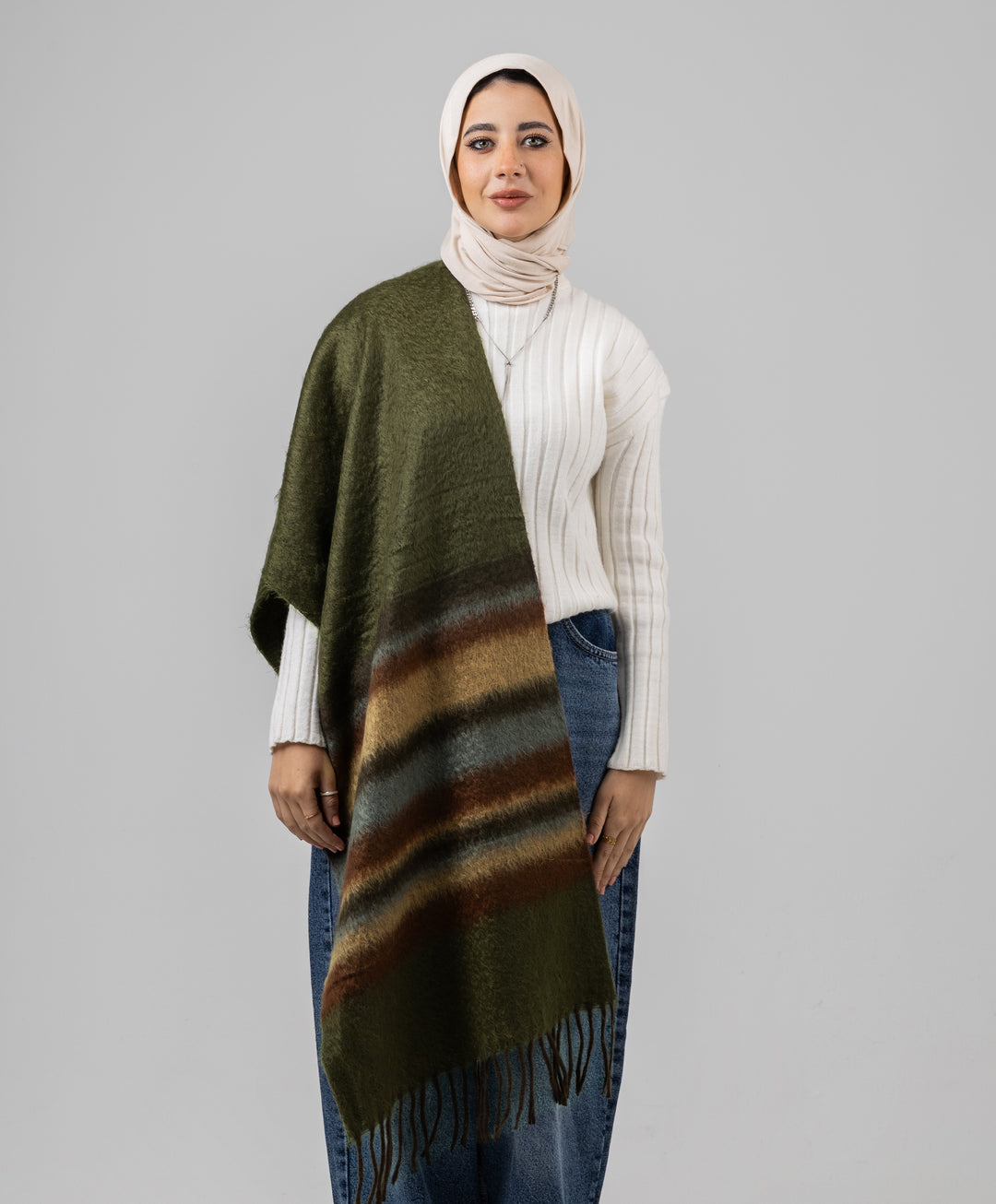 Layered Winter Shawl