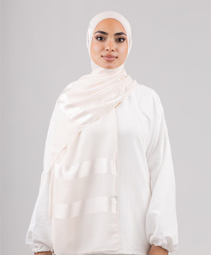 Sparkle Satin Chiffon Scarf