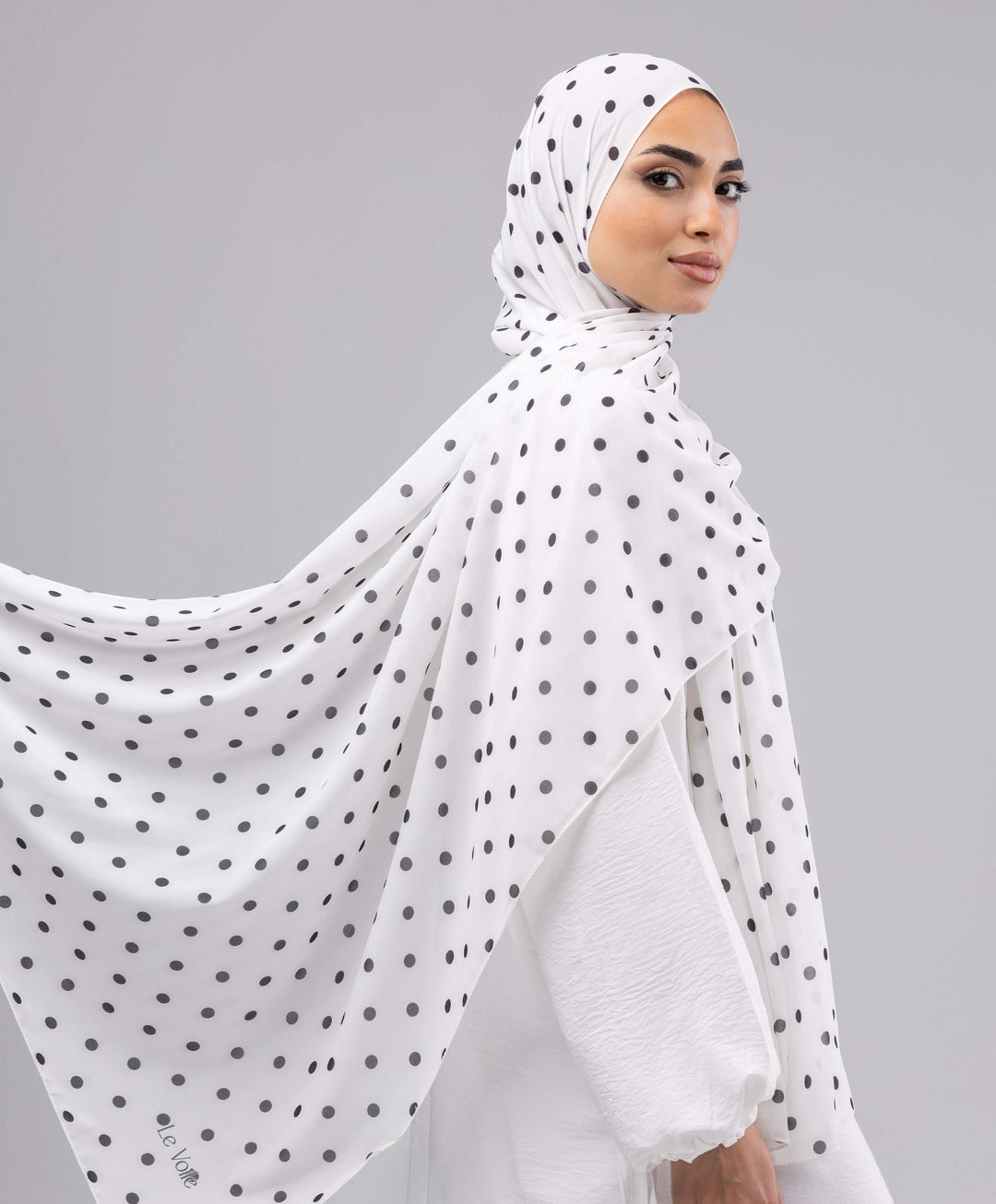 Classic Dots Chiffon Scarf