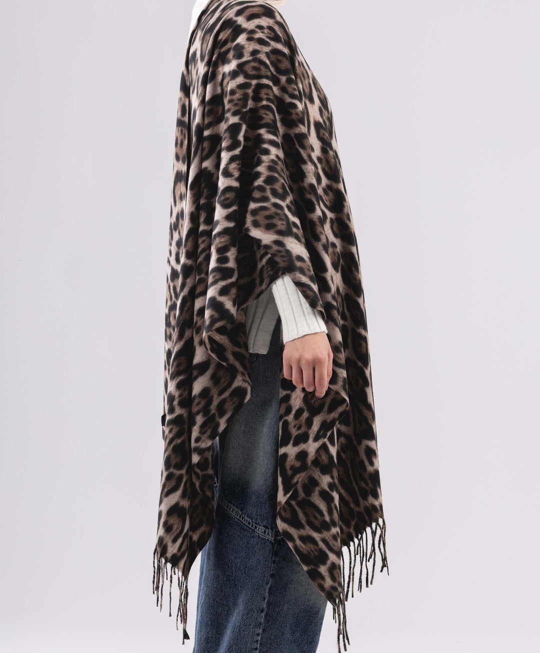 Cozy Leopard Winter Shawl