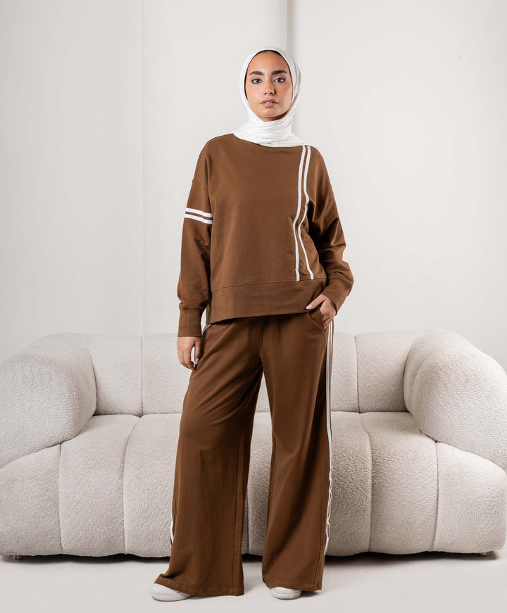 White Stripes Cotton Set