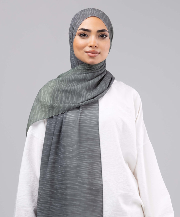 Sage Breeze Chiffon Scarf