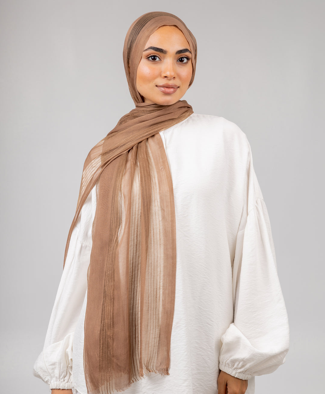 Striped Linen Scarf