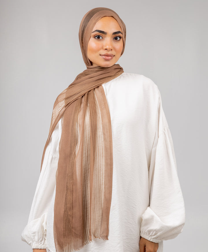 Striped Linen Scarf