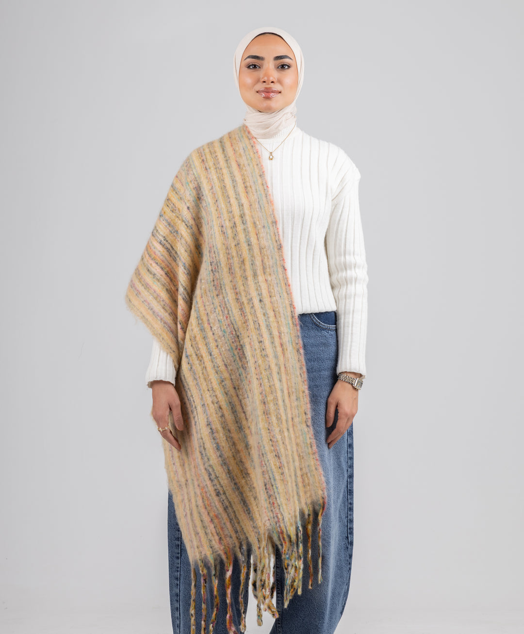 Boho Winter Shawl