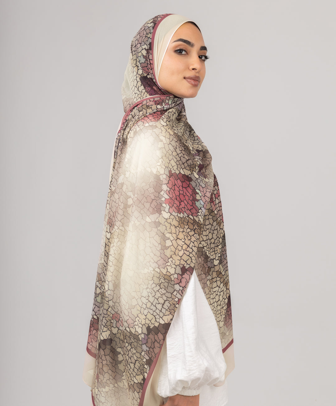 Mosaic Chiffon Scarf
