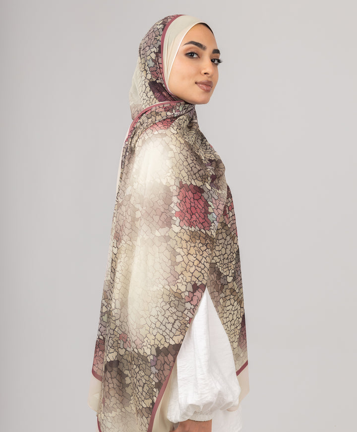 Mosaic Chiffon Scarf