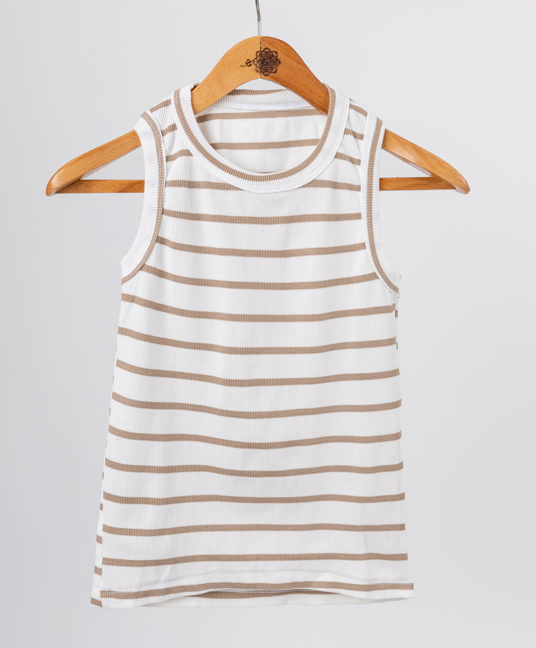 Stripped Sleeveless Shirt