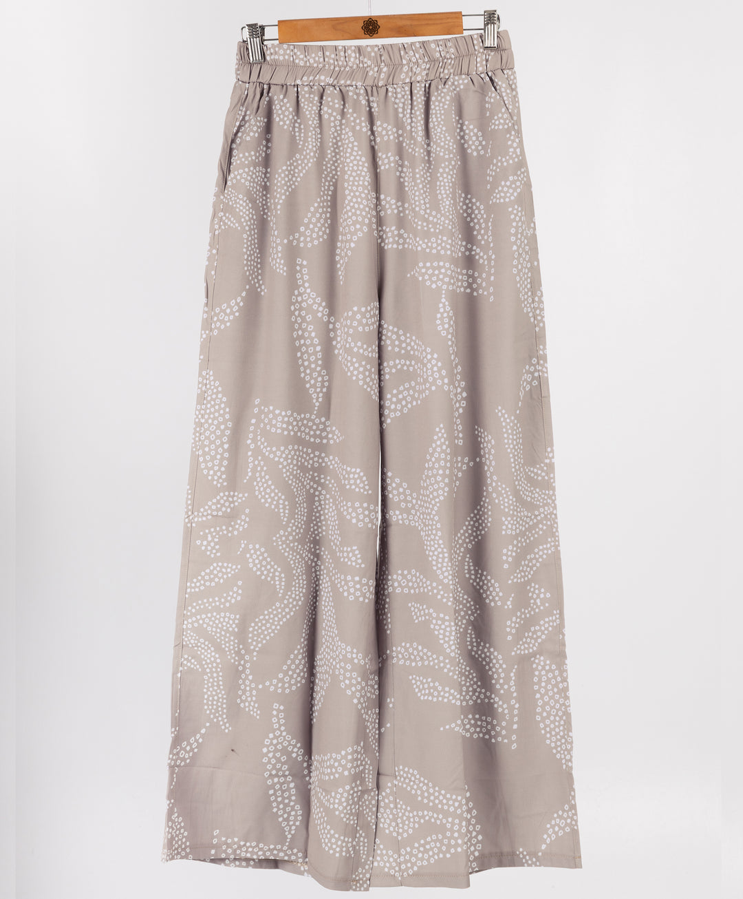 Printed Satin Pants