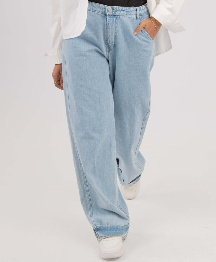 Split Denim Pants