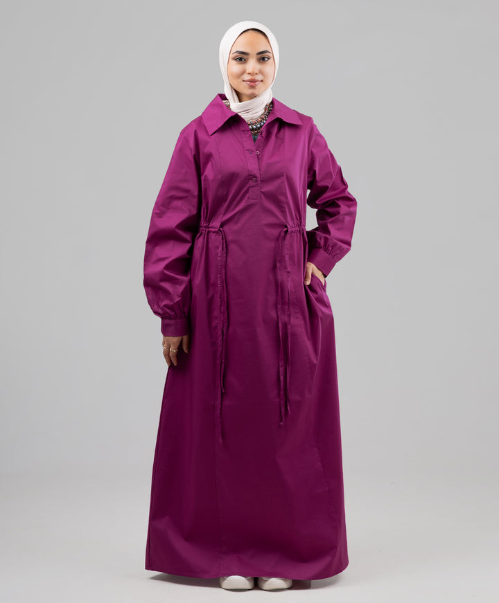 Corded Poplin Dress