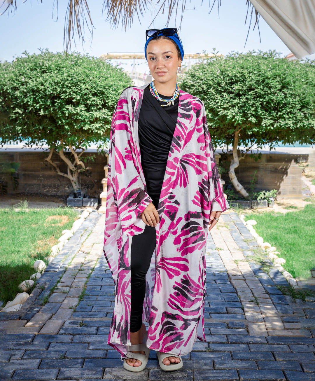 Printed Chiffon Kimono