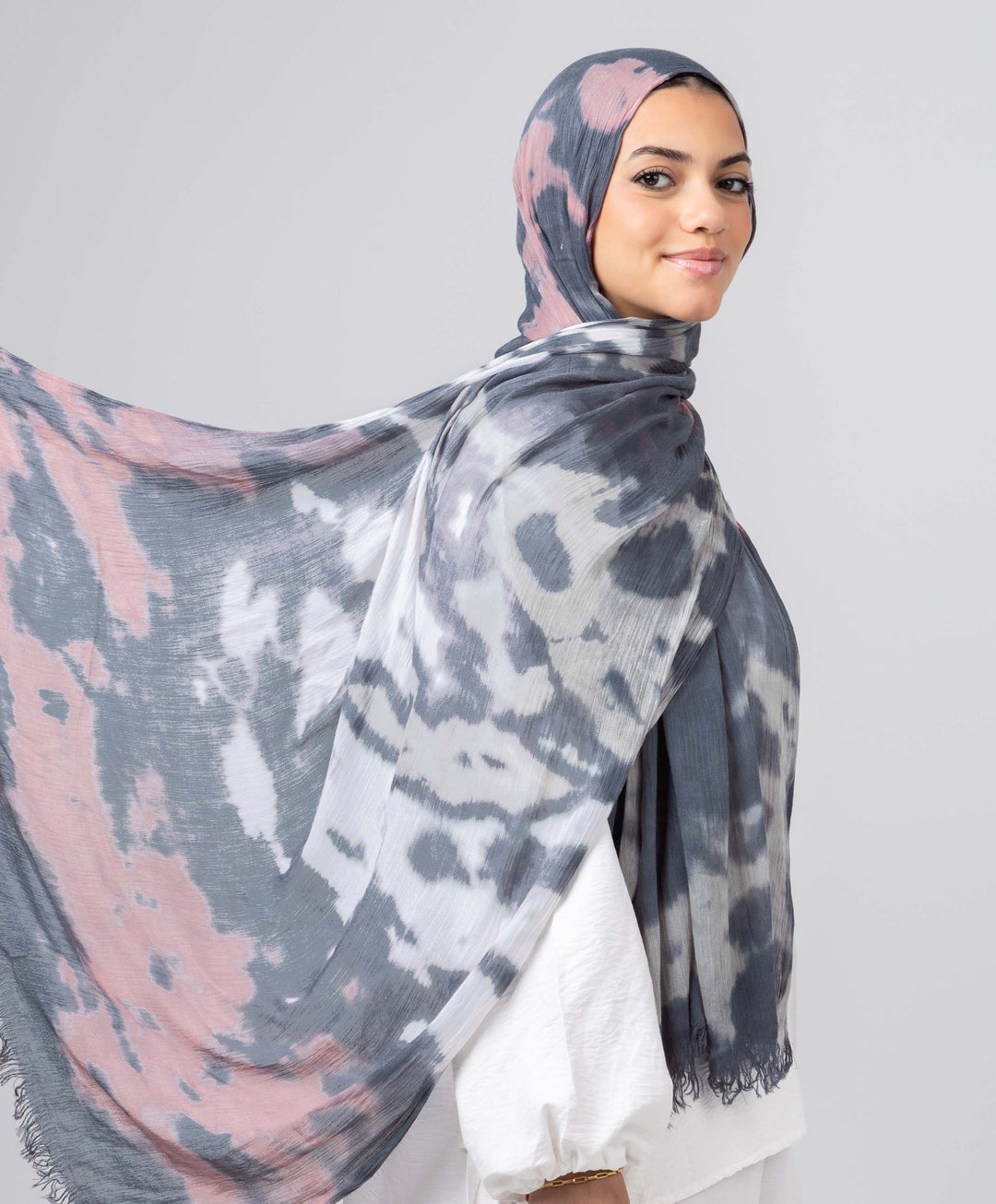 Watercolor Linen Scarf