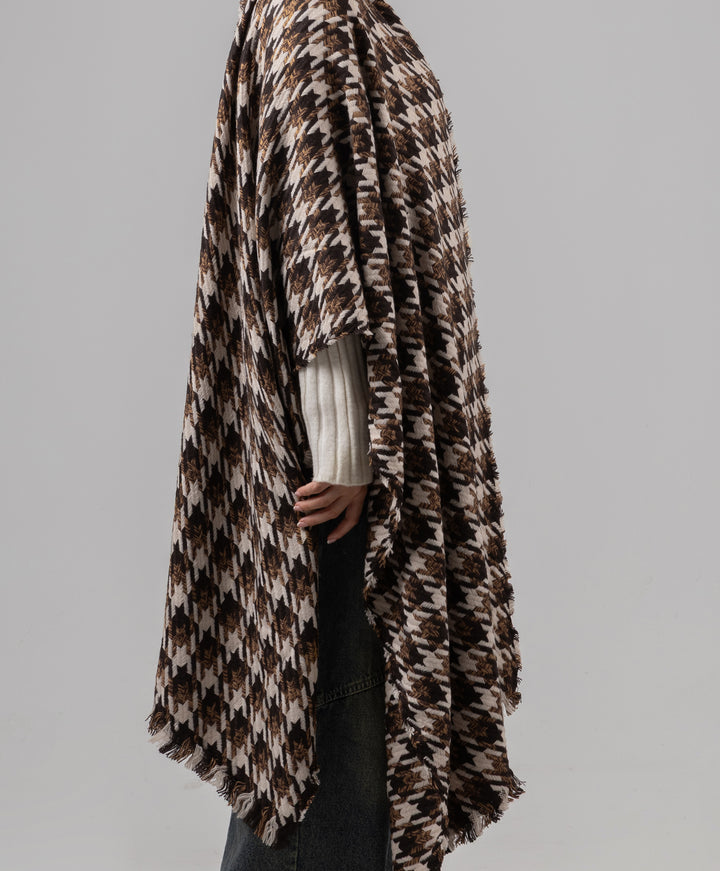 Classic Houndstooth Shawl