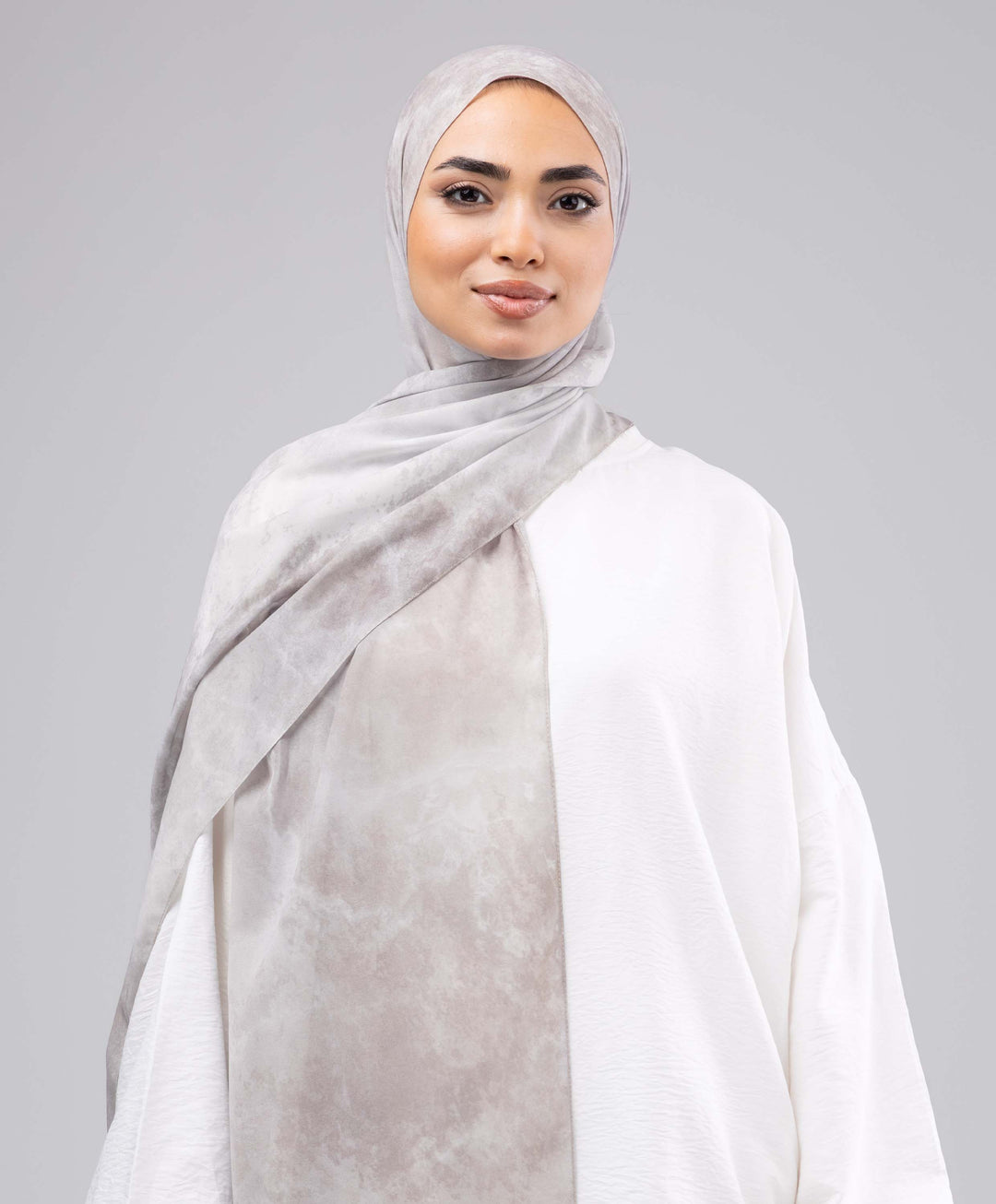 Greige Cool Chiffon Scarf