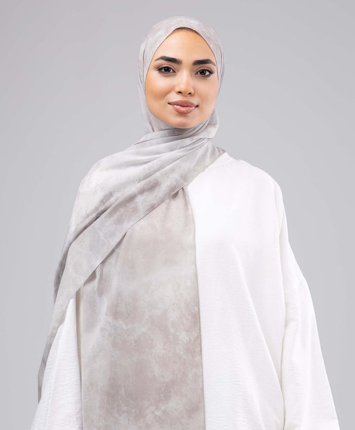 Greige Cool Chiffon Scarf