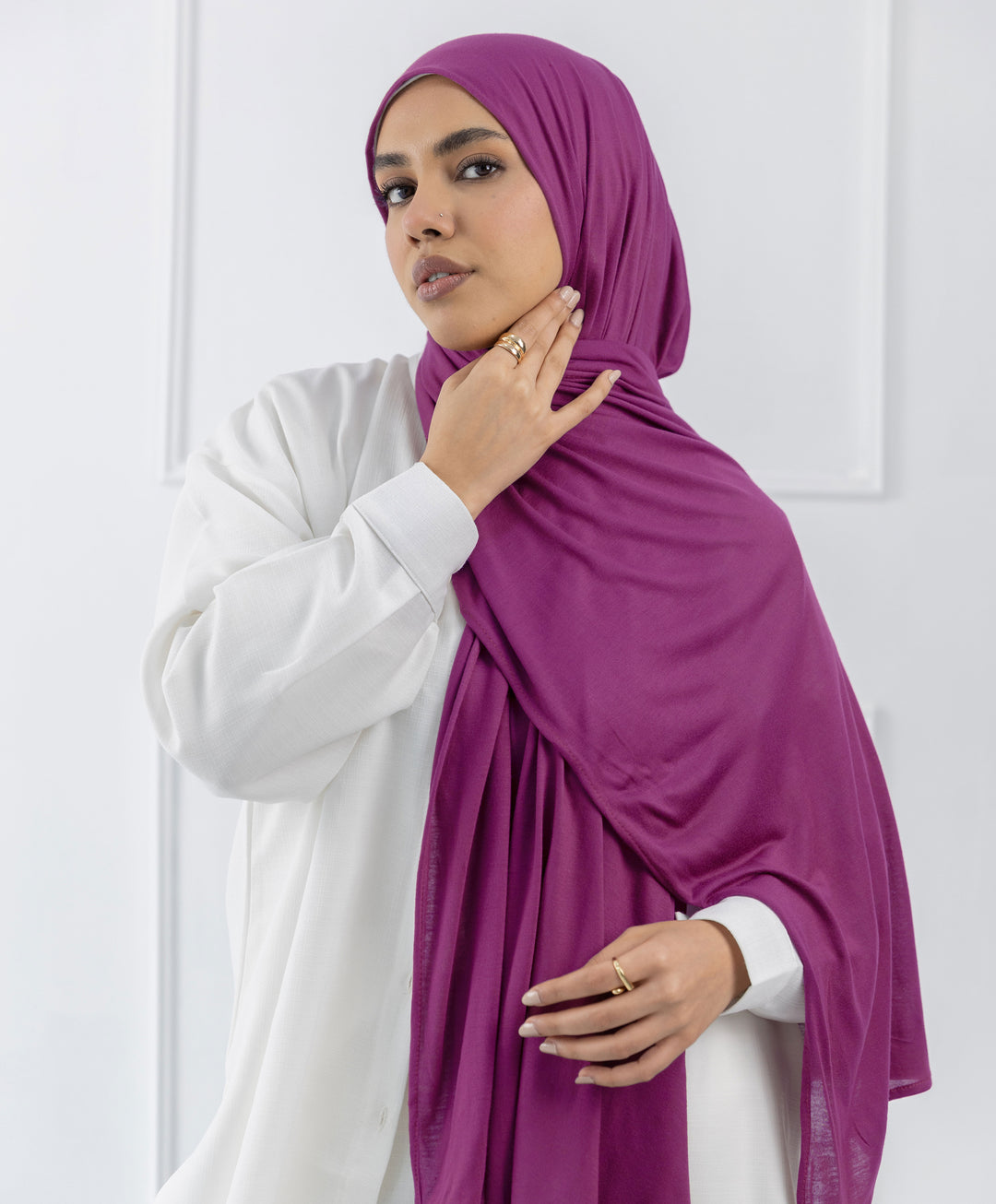 Plain Cotton Lycra Scarf