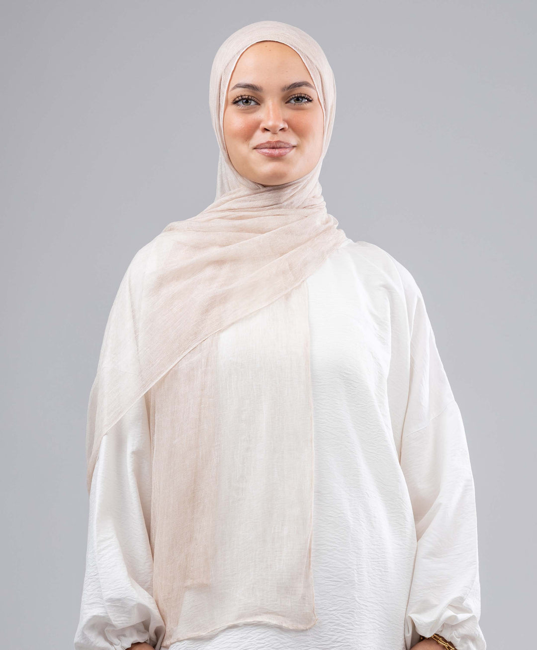 Plain Marble Chiffon Scarf