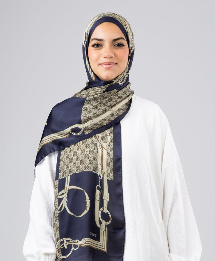 Saddle Luxury Silk Scarf