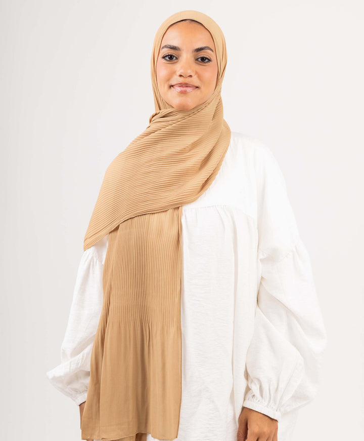 Pleated Chiffon Scarf