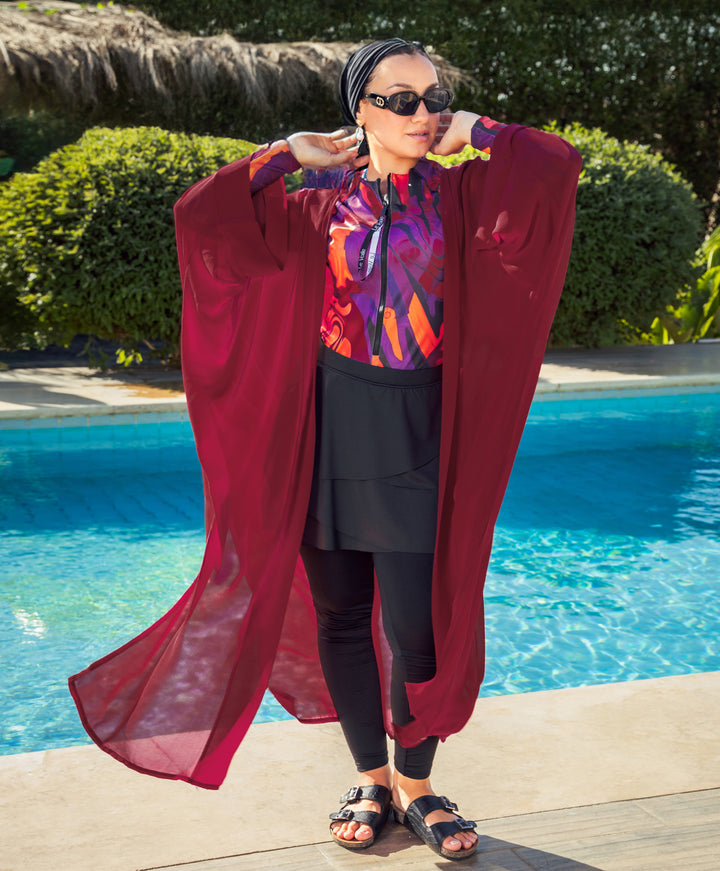 Plain Chiffon Kimono
