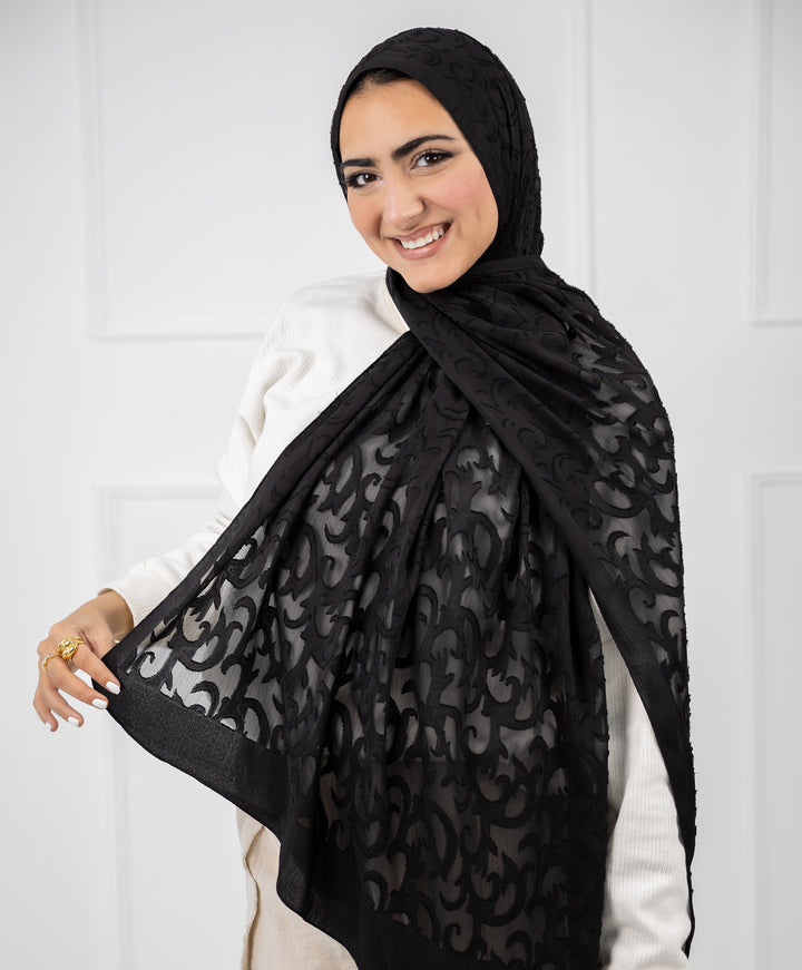 Damask Delight Chiffon Scarf