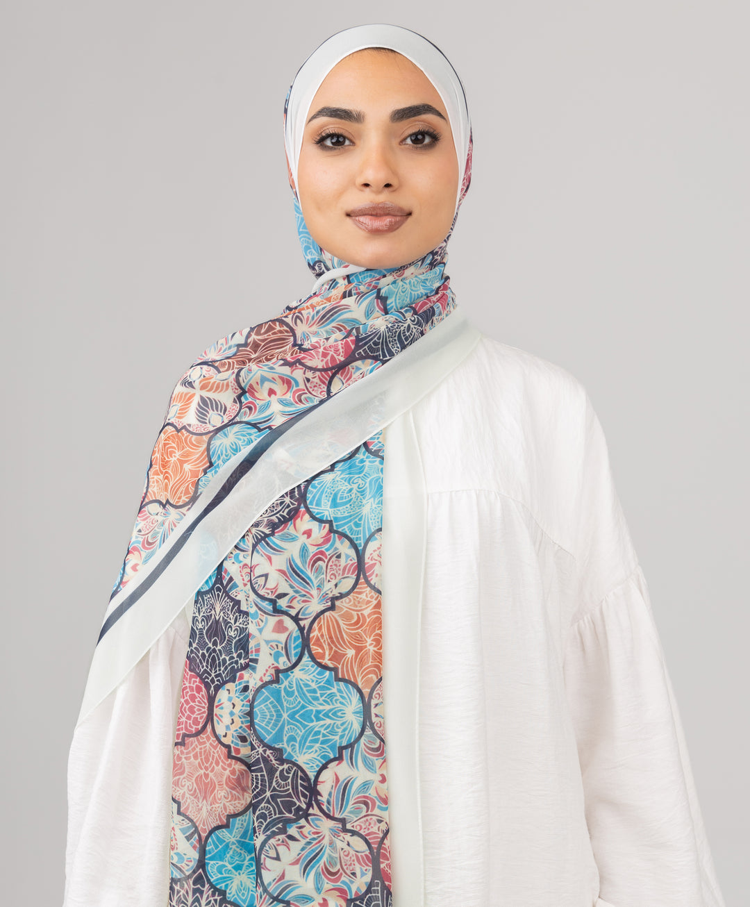Spectrum Chiffon Scarf