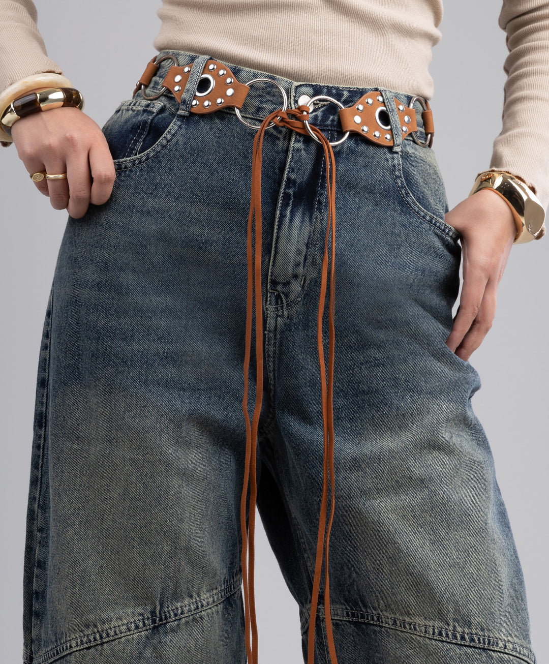 Boho Leather Belt