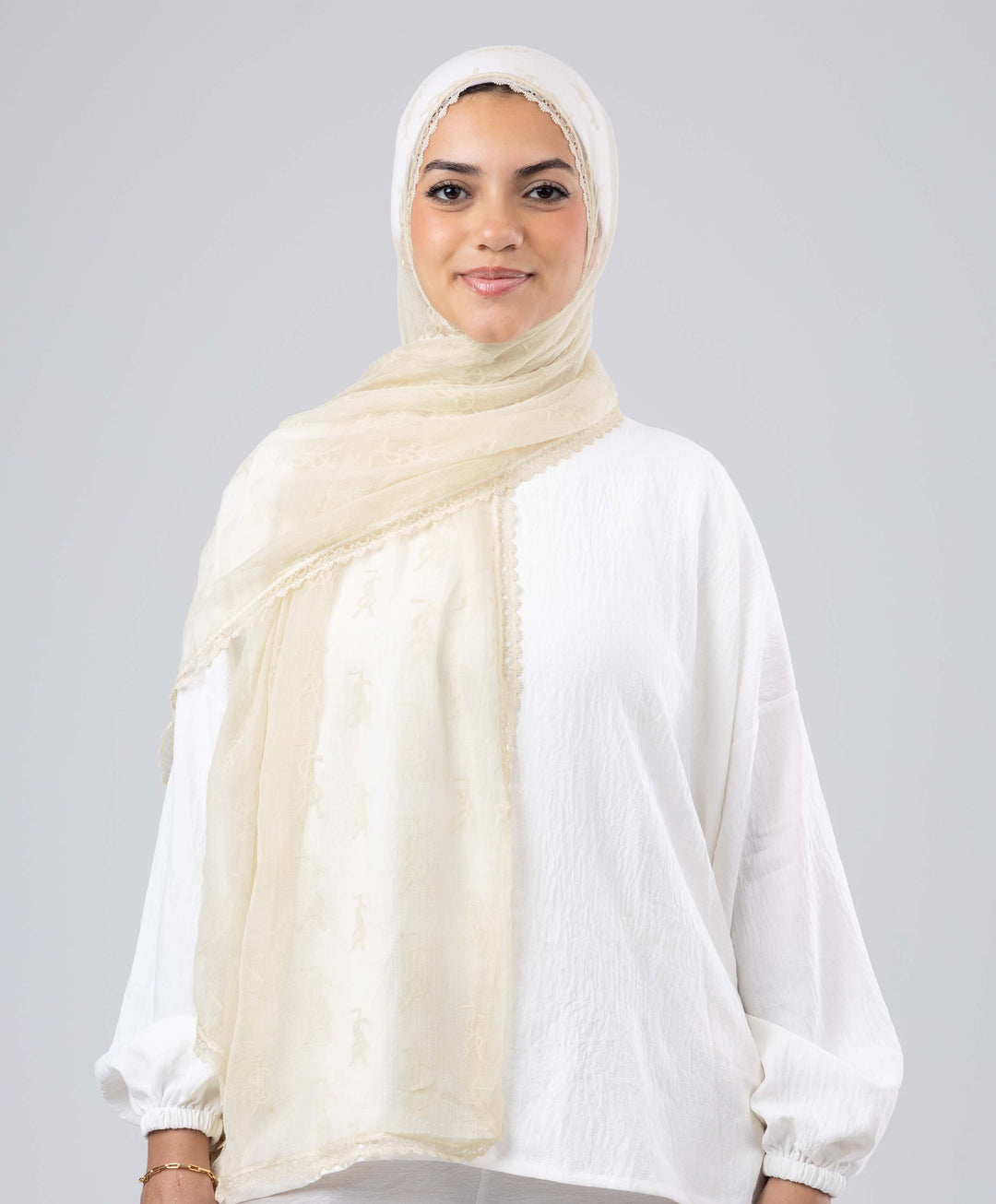 Lace Luxe Crinkle Scarf