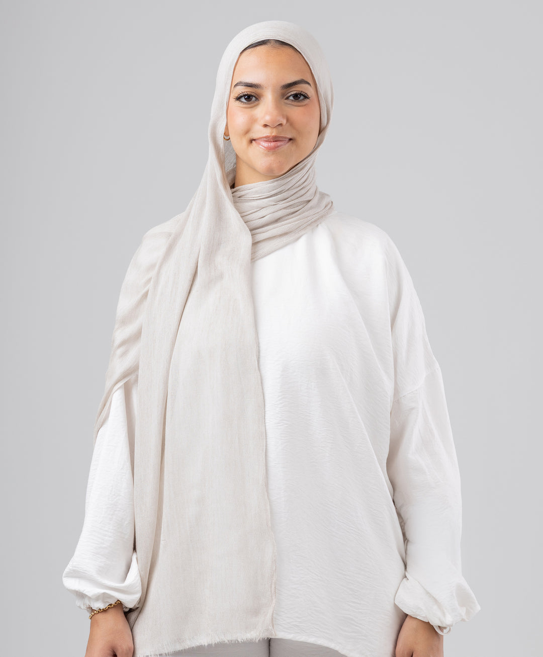 Elegance Crinkled Cotton Scarf