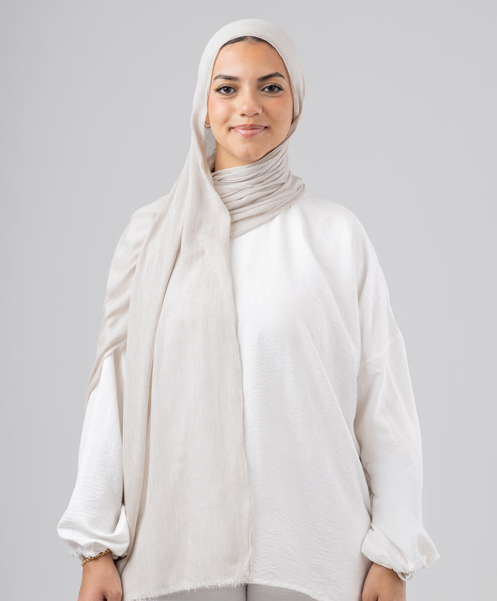 Elegance Crinkled Cotton Scarf