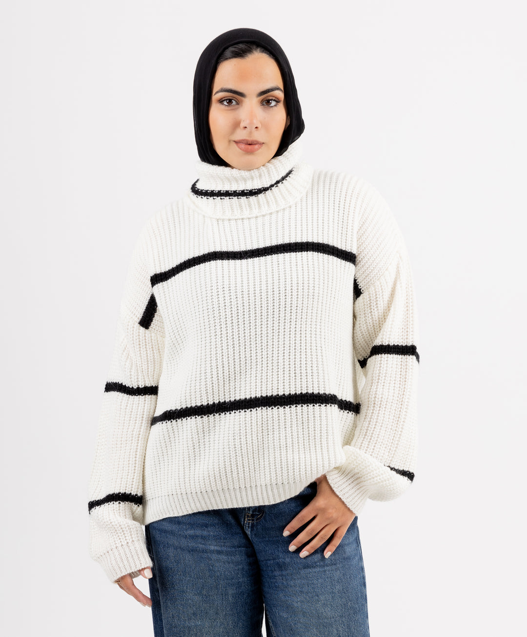 Wide Striped Pullover