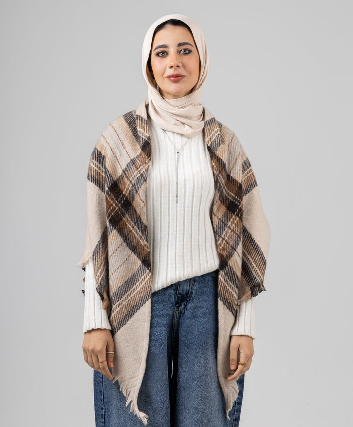 Check Winter Shawl