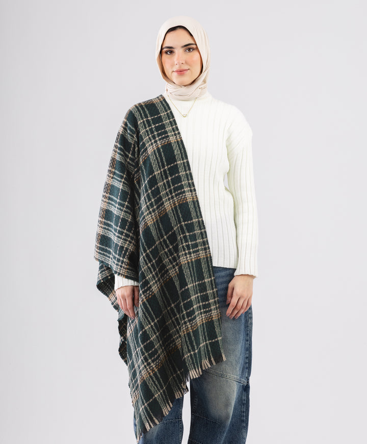 Comfy Plaid Shawl