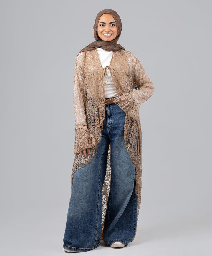 Ruffle Lace Kimono