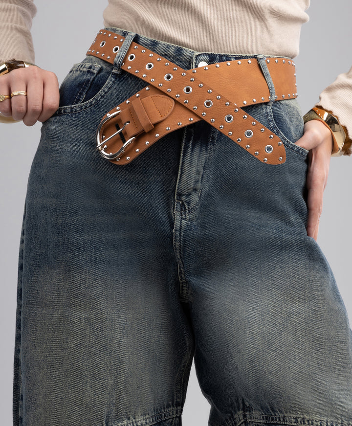 Wide Leather Belt